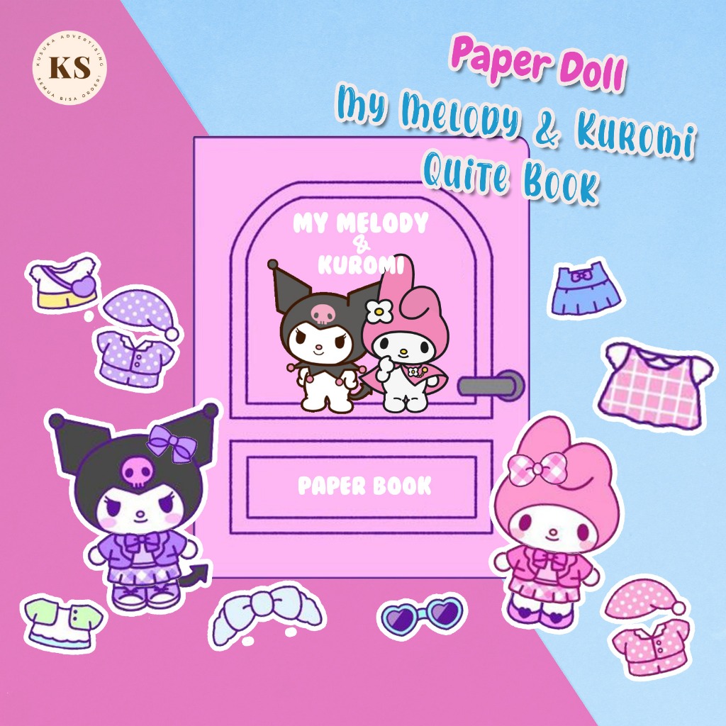 Jual My Melody Kuromi Quiet Book Diy Mainan Sanrio Mainan Edukasi Anak ...