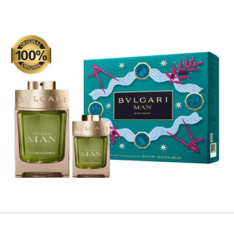 Jual PARFUM BVL MAN WOOD ESSENCE GIFT SET ORIGINAL 100