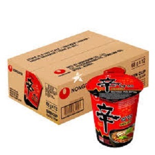 Jual NONGSHIM Shin Ramyun Spicy Noodle Soup Cup 1 Box ( 12 cup x 68gram ...