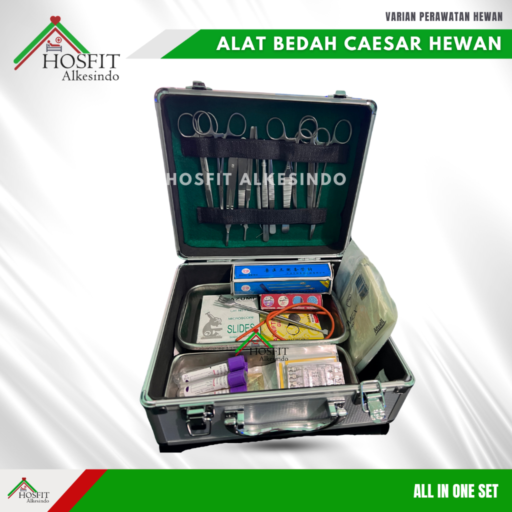 Jual Alat Bedah Caesar Hewan - Veterinary Surgical Instrument Kit ...