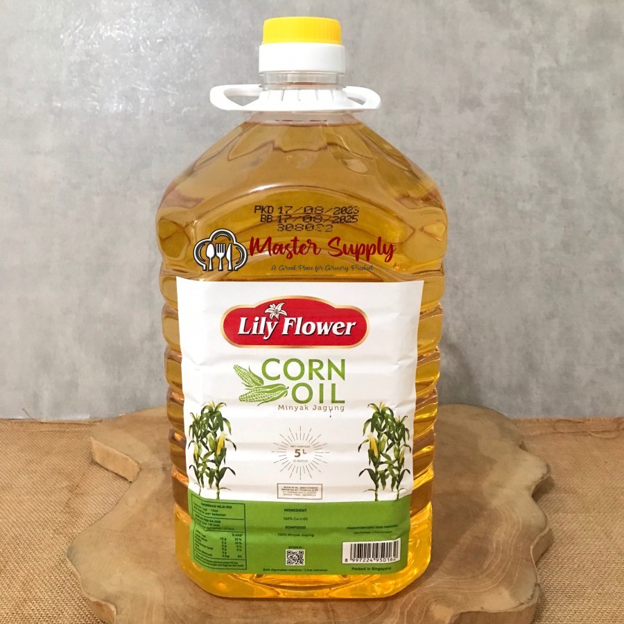 Jual Corn Oil Lily Flower 5 L Minyak Jagung Sehat Corn Oil 5 Liter Shopee Indonesia