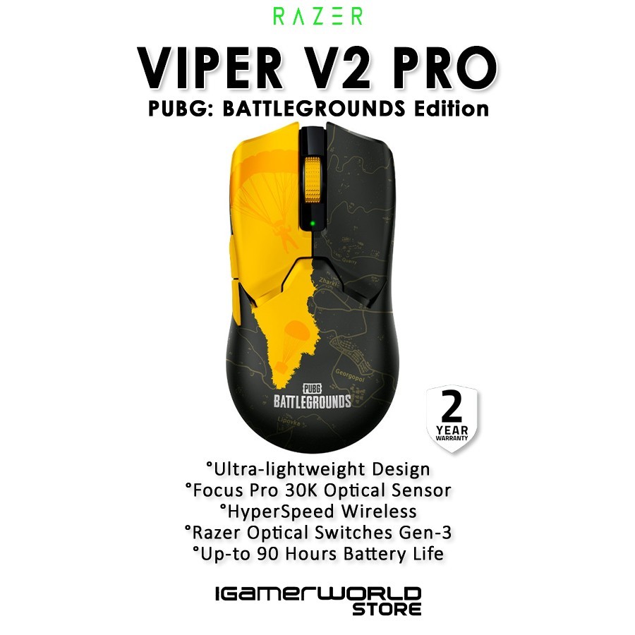 Jual Razer Viper V2 Pro - PUBG Edition Wireless Gaming Mouse | Shopee ...