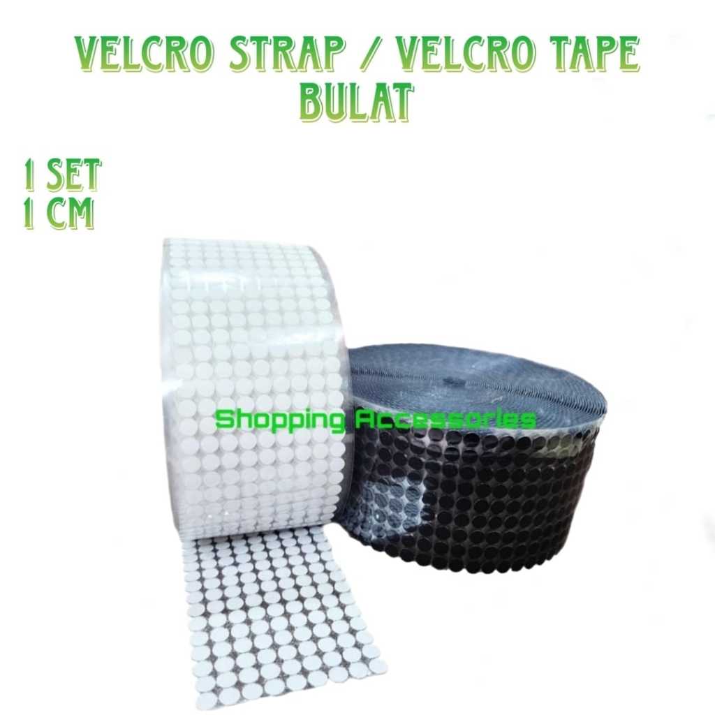 Jual Velcro Bulat Double Side Perekat Serbaguna Velcro Tape Velcro