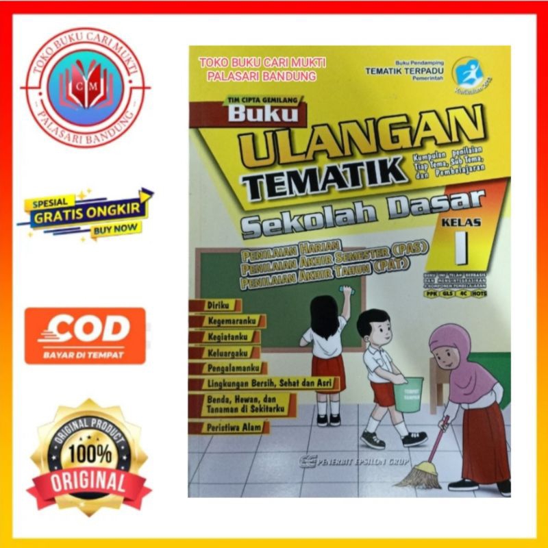 Jual Buku Ulangan Tematik Untuk SD Kelas 1 Kurikulum 2013 Edisi Revisi ...