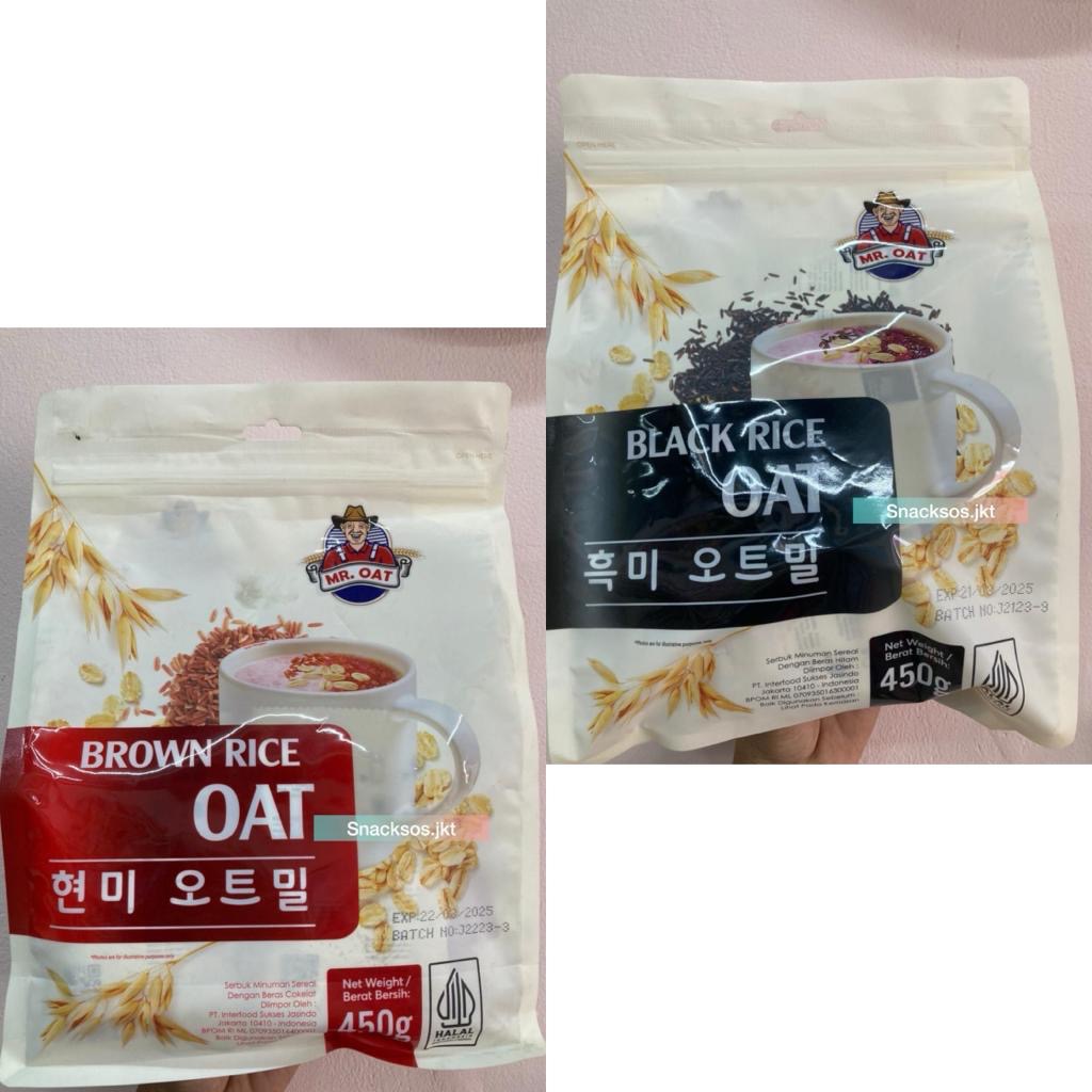 Jual MR.OAT BLACK RICE OAT / BROWN RICE OATMEAL MR OAT | Shopee Indonesia