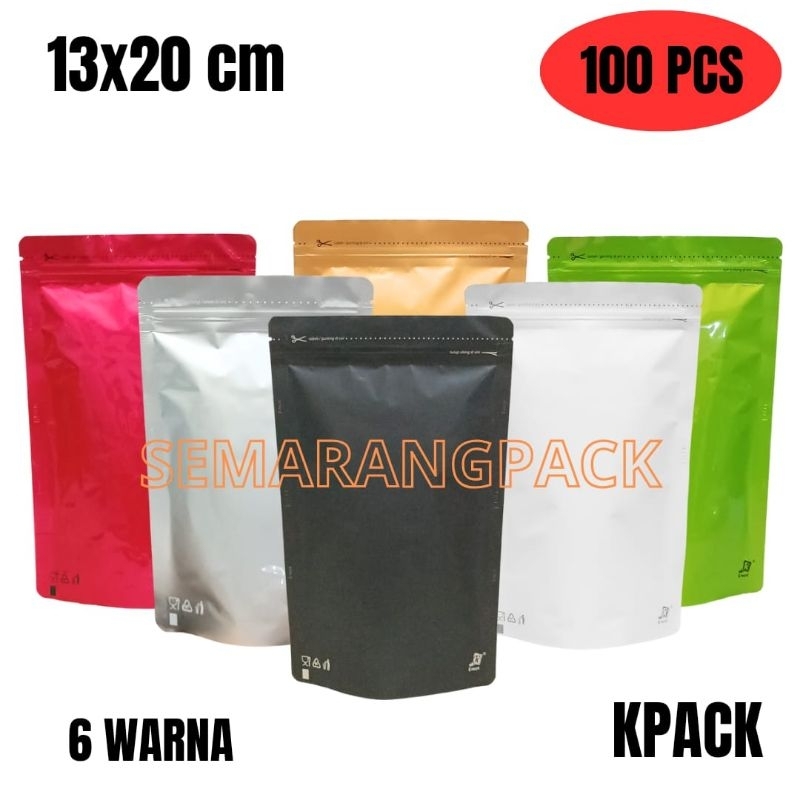 Jual Isi Pcs Standing Pouch Warna X Cm Stand Pouch Plastik Klip Kemasan Kpack Shopee