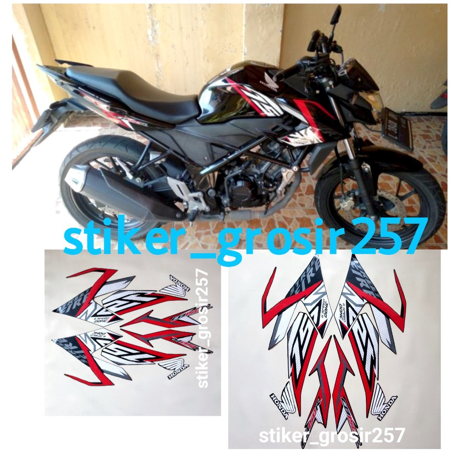 Jual STIKER STRIPING LIS BODY HONDA CB150R CB 150 R TAHUN 2016 HITAM MERAH Shopee Indonesia