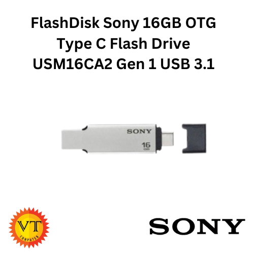 Jual FlashDisk Sony 16GB OTG Type C Flash Drive USM16CA2 Gen 1 USB 3.1 ...