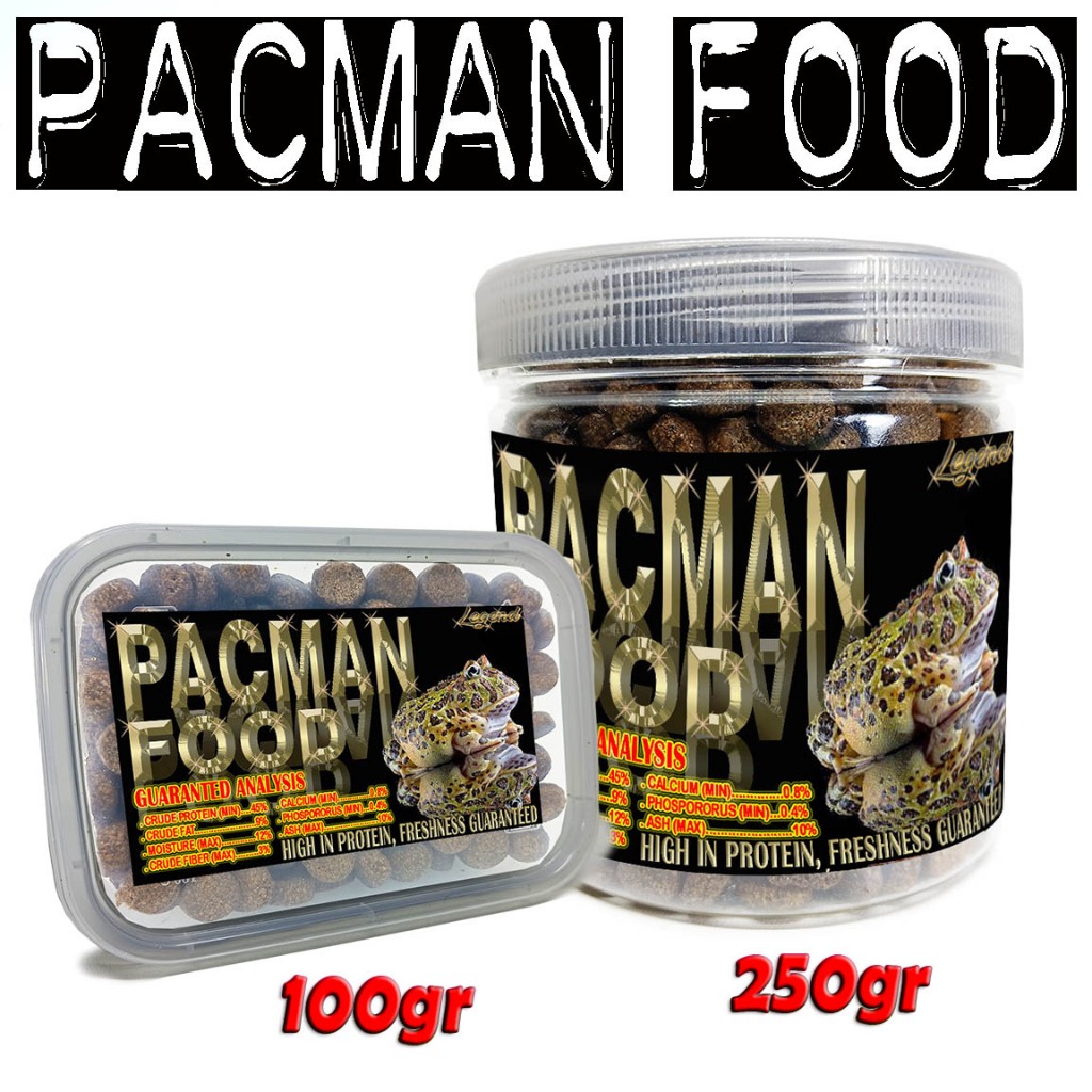 Jual 250GR PAKAN KATAK PACMAN FOOD PELET REPTILE KODOK AMPHIBI PIXIE ...