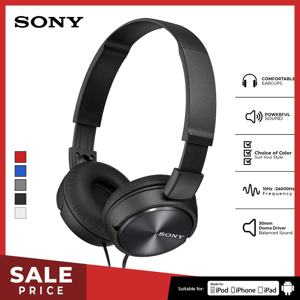 Jual SONY MDRZX310AP On Ear Headphone / ZX310 / ZX310AP / ZX310AP