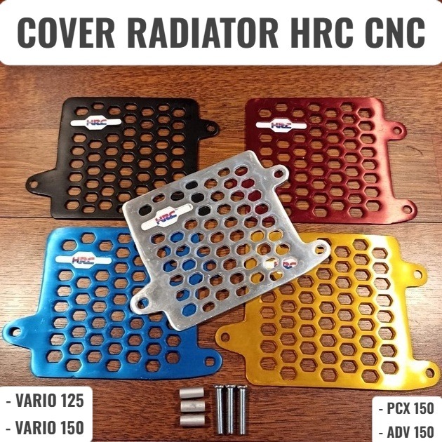 Jual Cover Radiator Hrc Cnc Vario Pcx Adv Red Black Gold Blue Silver Shopee