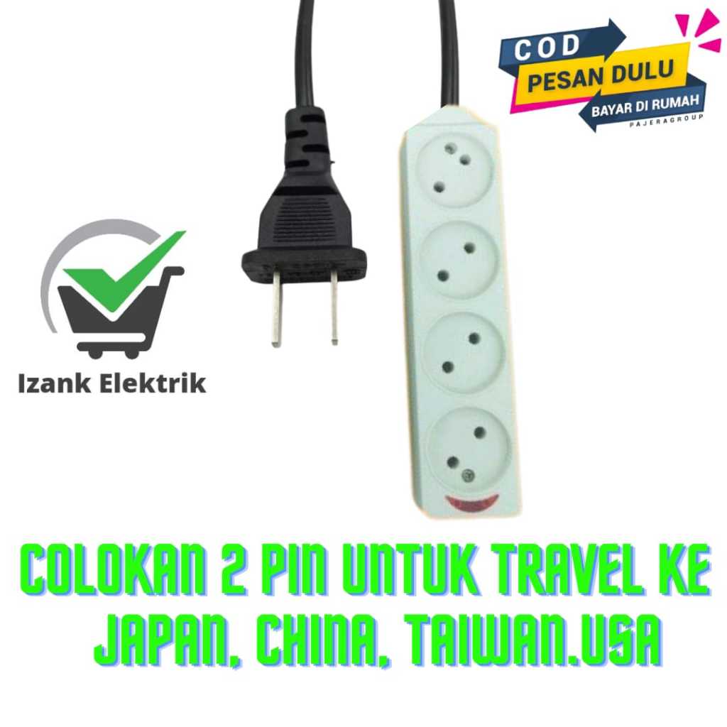 Jual COLOKAN LISTRIK JAPAN TAIWAN AMERIKA JAPAN USA CHINA THAILAND ...