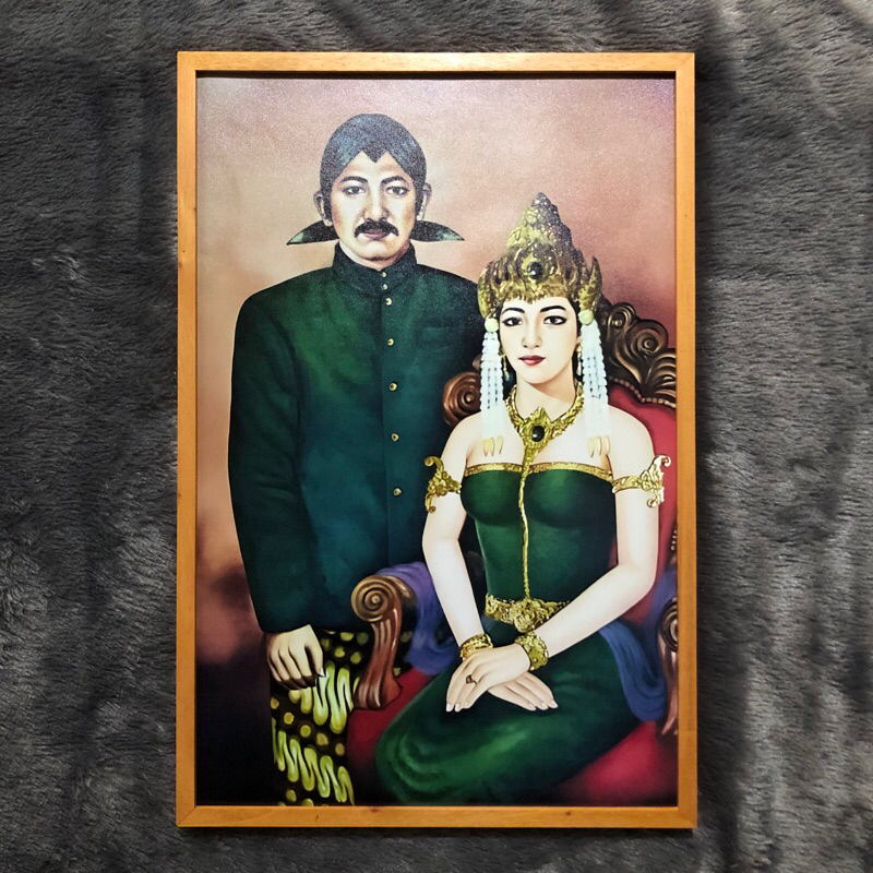 Jual Lukisan Cetak Gambar Panembahan Senopati Raja Mataram Islam Frame ...
