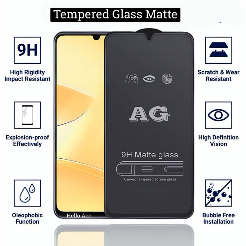 Jual Anti Gores Matte Glass Full Layar Oppo Oppo F11 / F11 Pro / F9 ...