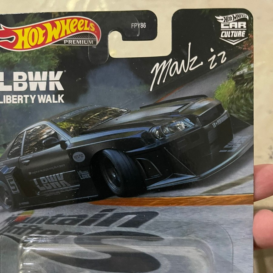 Jual Hot Wheels Nissan LBWK Skyline R34 Silhouette Chase SIGN CARD RARE ...