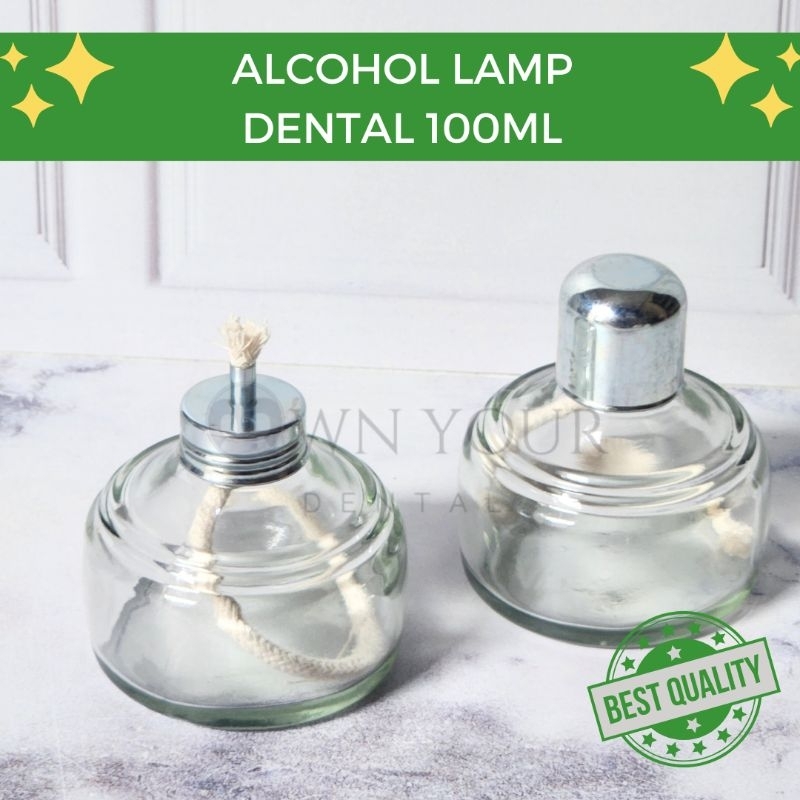 Jual Lampu Alkohol Dental / Alcohol Spirit Lamp 100ml / Lampu Spiritus