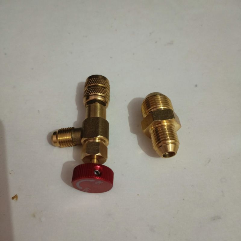 Jual Kran Adapter Nepel isi Freon R410 R32 | Shopee Indonesia