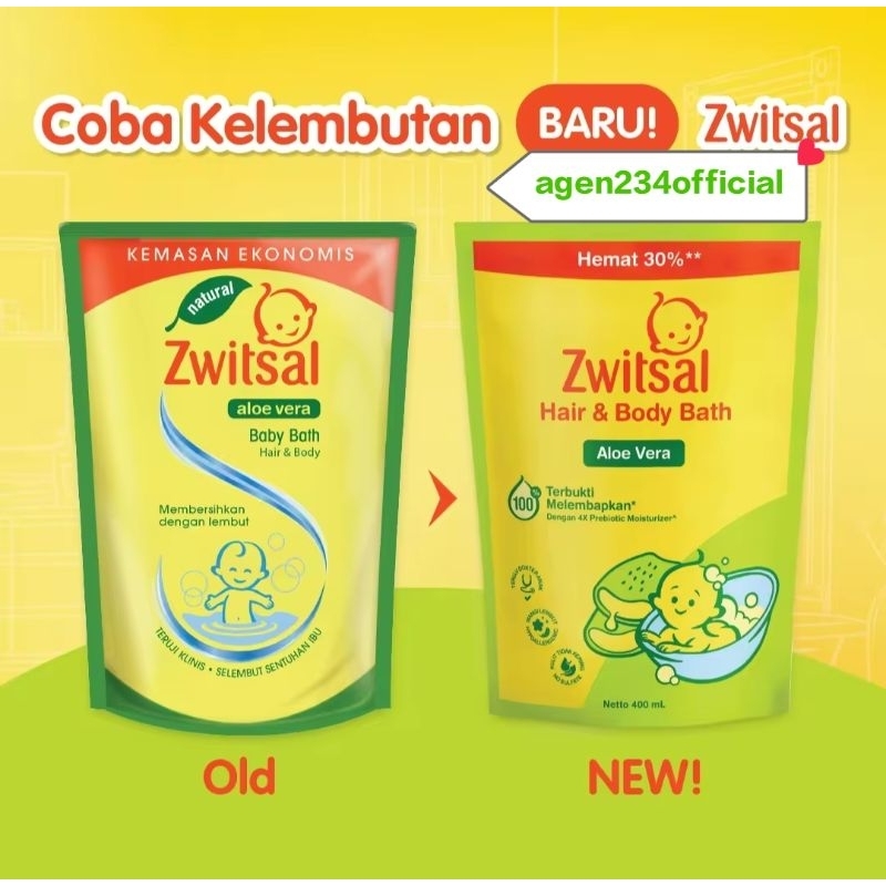 Jual Zwitsal Baby Bath Hair & Body Aloe Vera Twinpack (2pcs) | Shopee ...