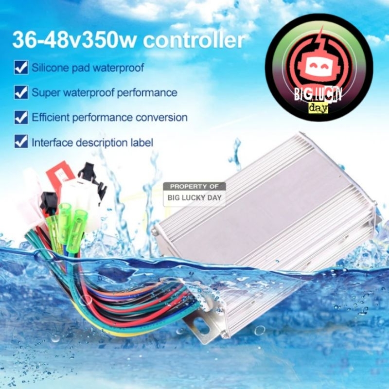 Jual Controller sepeda listrik 36v 48v 350w bldc brushless kontroler ...