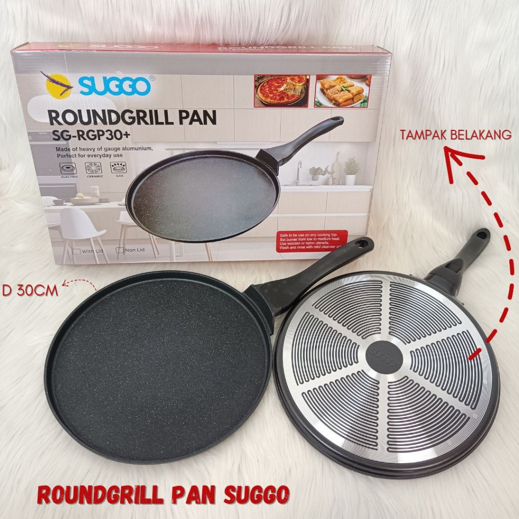 Jual Round Grill Pan Crape Maker 30Cm Suggo Panggangan Bulat Pizza