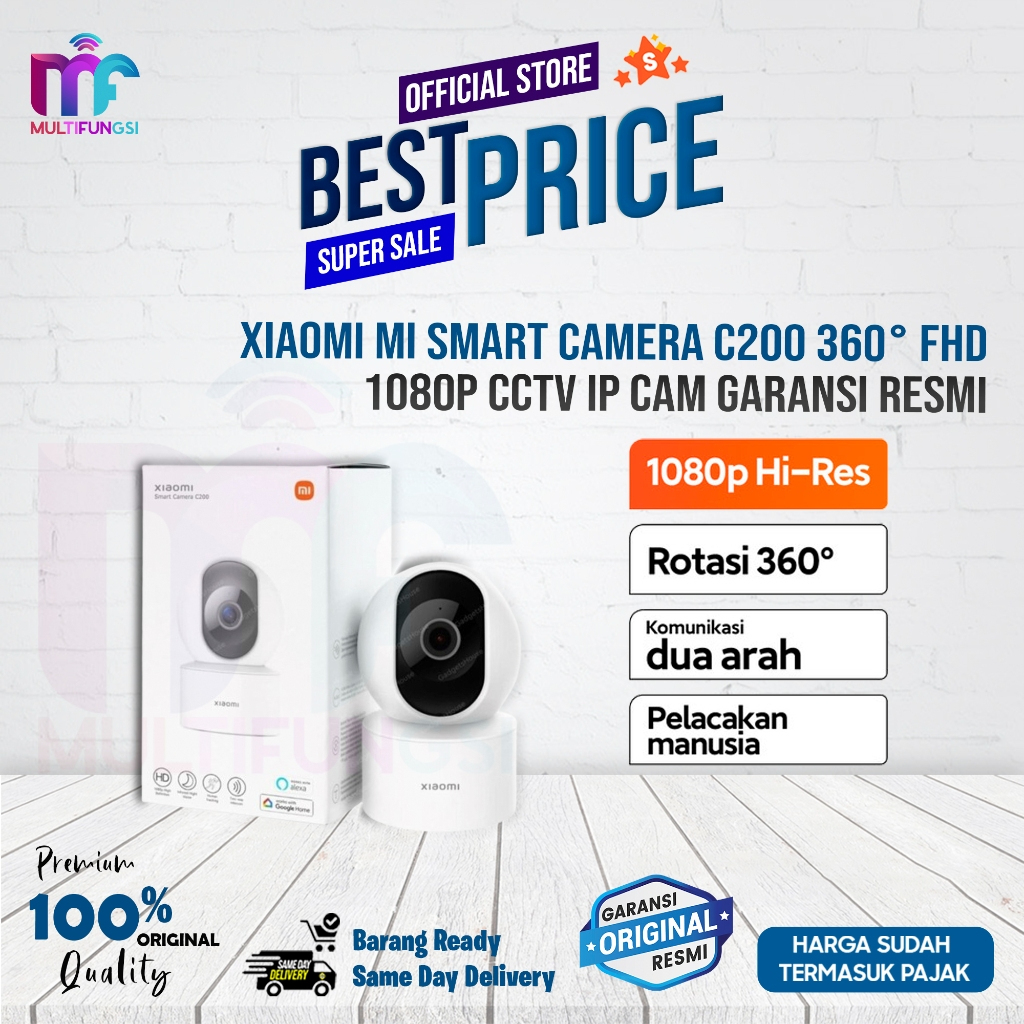 Jual Xiaomi Mi Smart Camera C200 360° FHD 1080P CCTV IP Cam