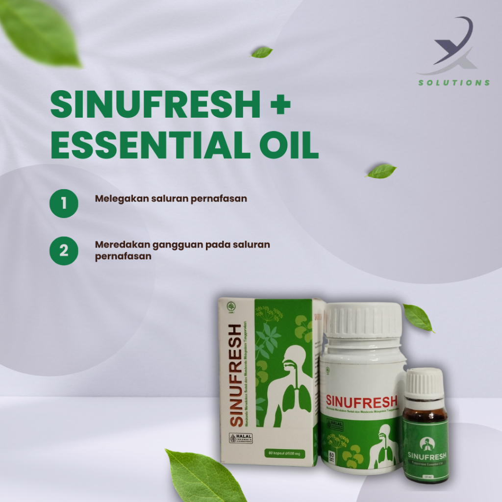 Jual Kapsul Sinufresh + Esential Oil- Obat Herbal Atasi Sinus ...