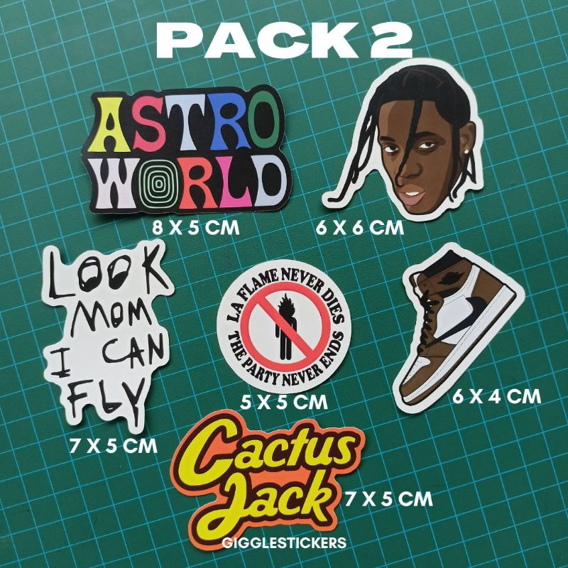 Jual Sticker Pack Travis Scott | Shopee Indonesia