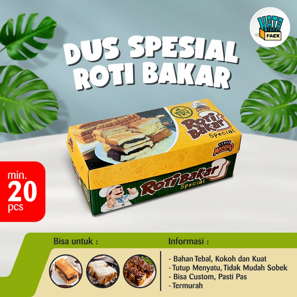Jual Dus Roti Bakar Bandung / Box Roti Bakar Hansel / Dus Box Hansel 20 ...
