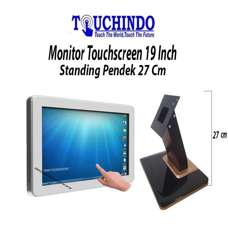 Jual Monitor Touchscreen 19 inch Standing Pendek NW (FB19TCD - White ...