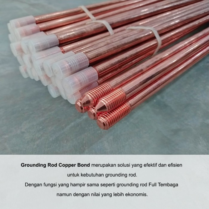 Jual Ground Rod Copper Bonded 3/4 x 4 meter / Besi Lapis Tembaga Import ...