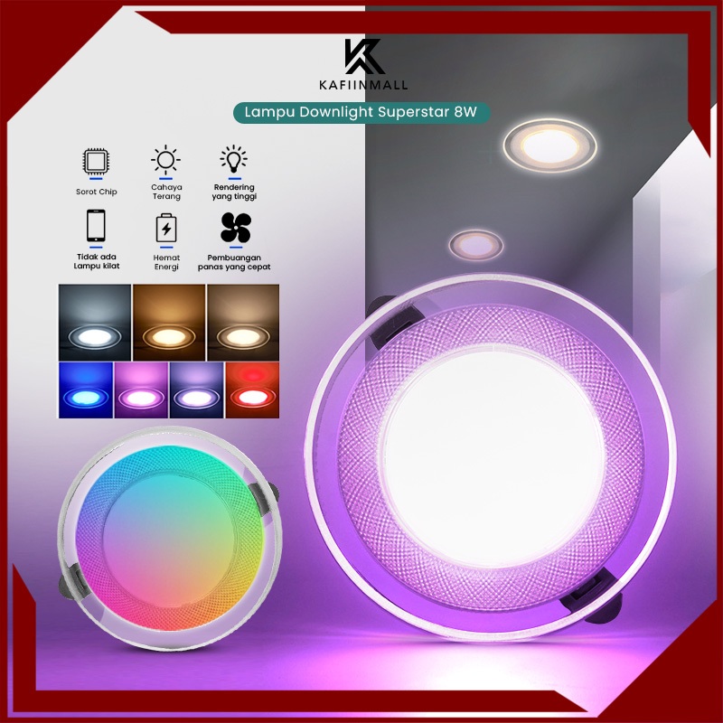 Jual Merek Horici 8W Downlight Super Star Banyak Jenis Perubahan Warna ...