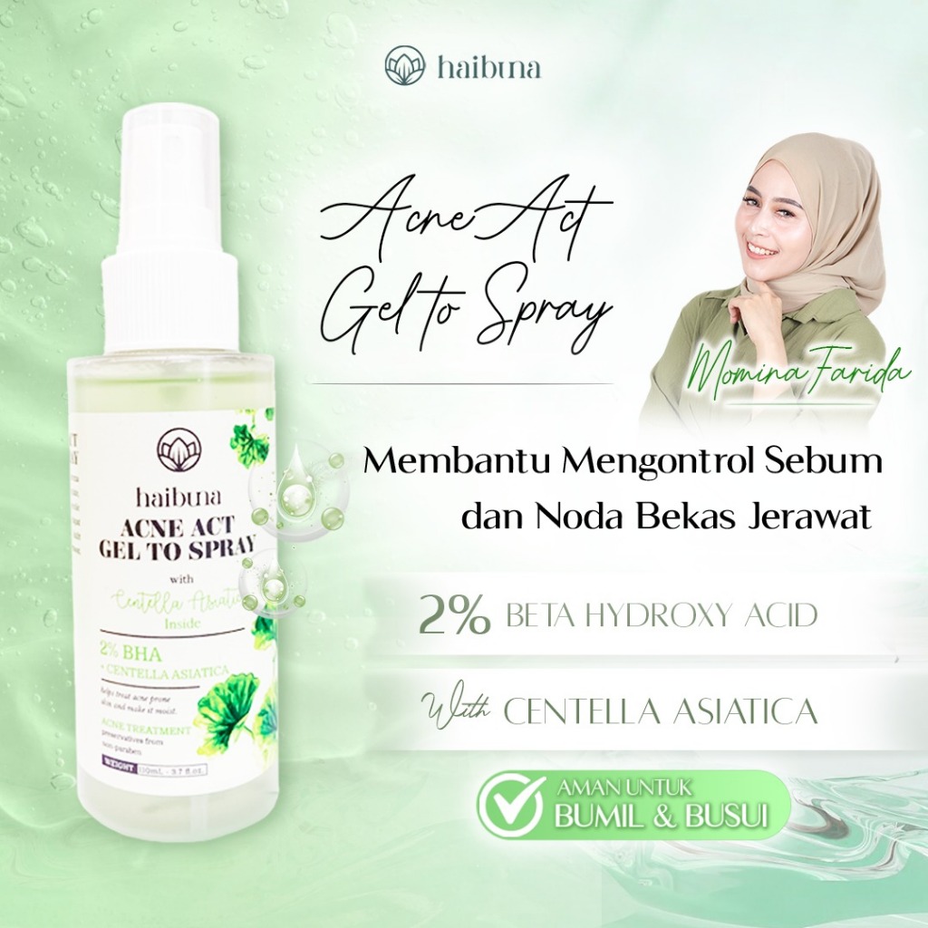 Jual Haibuna Acne Act Gel To Spray Acne Treatment Toner 100 ml