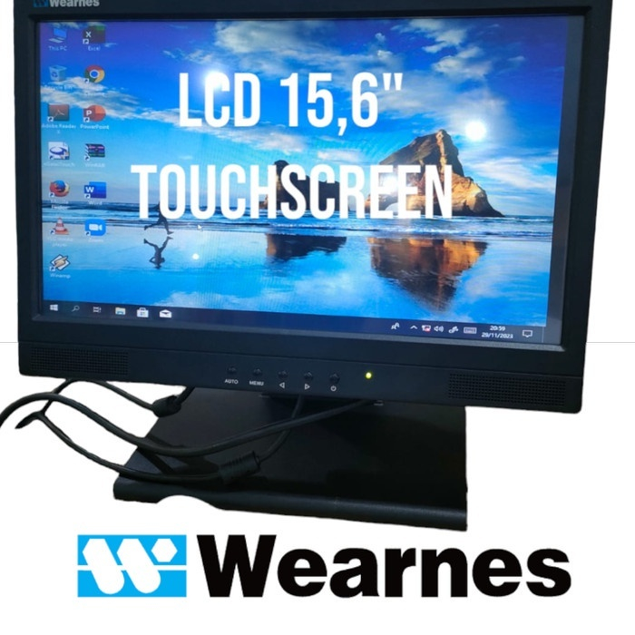 Jual Monitor Led 15 6 Inch Layar Sentuh Touchscreen Wearnes Shopee