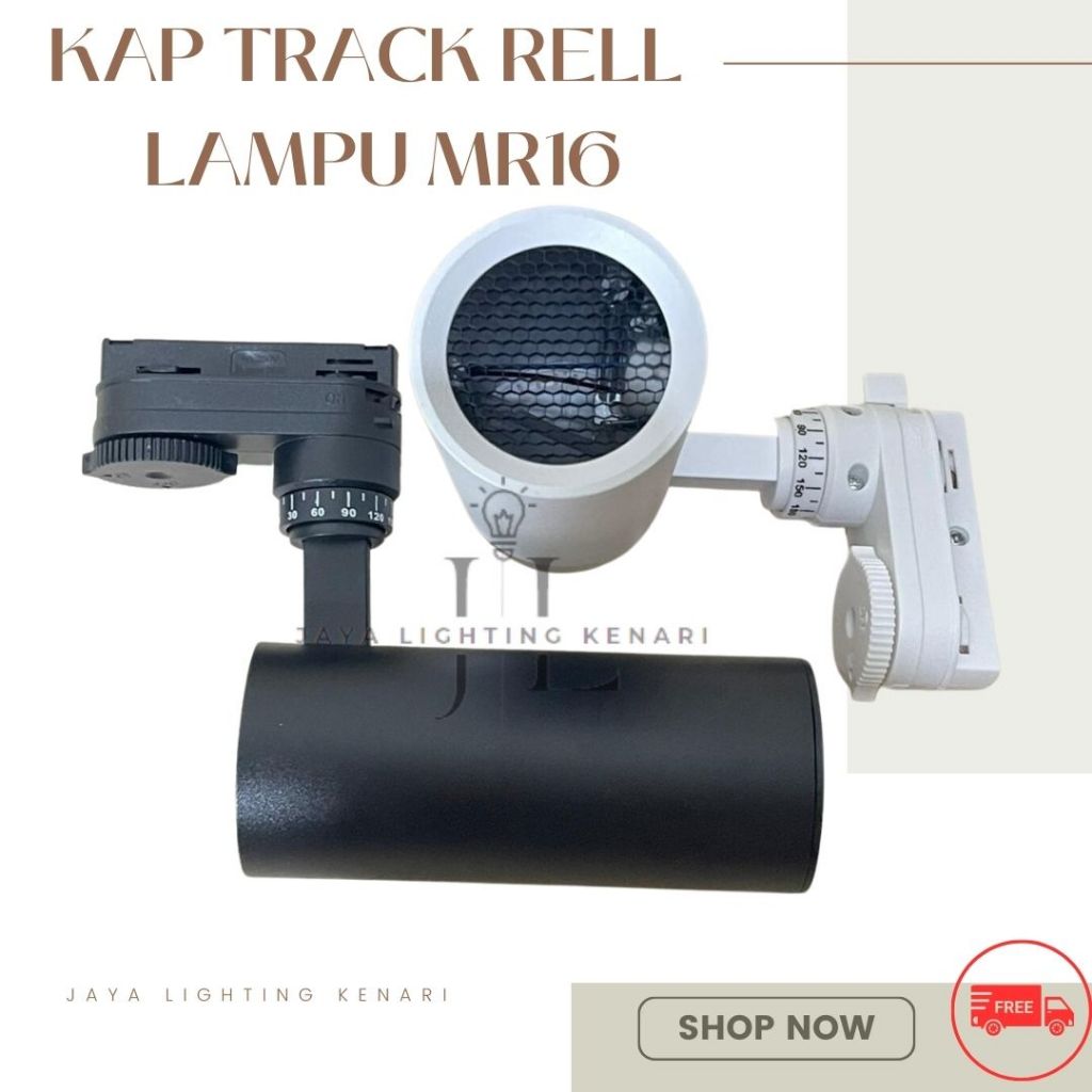 Jual KAP LAMPU TRACK RELL MR16 HONEYCOMB / KAP LAMPU PLAFON MR16 ...