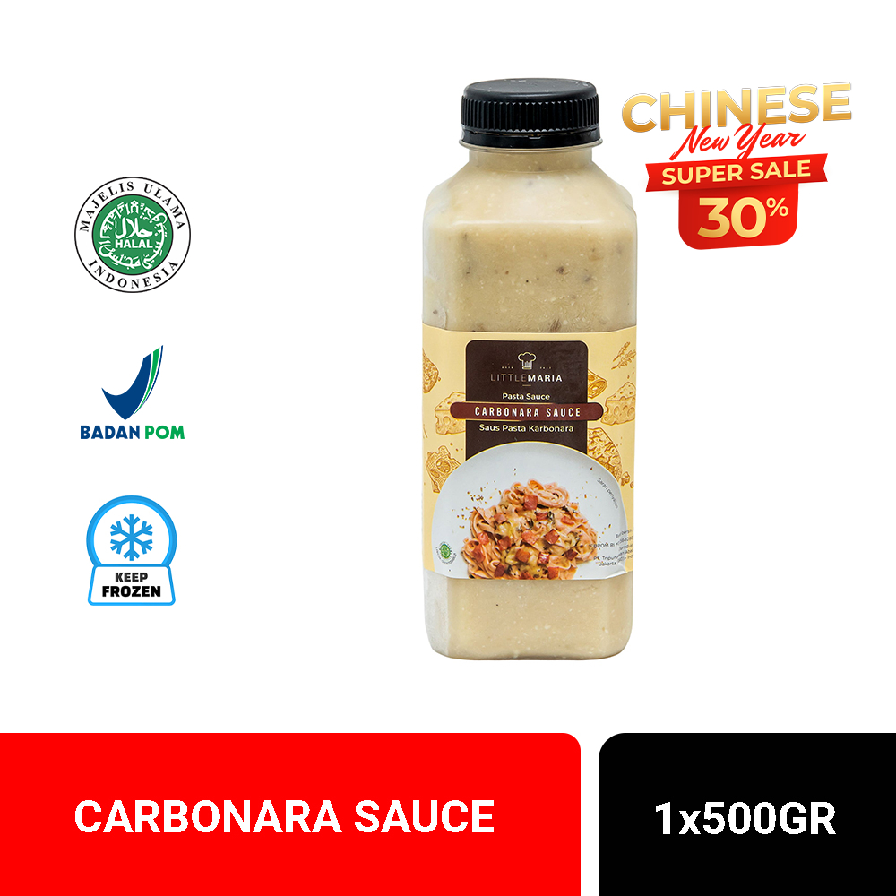 Jual LittleMaria Carbonara Sauce/Saus Carbonara 500g Shopee Indonesia