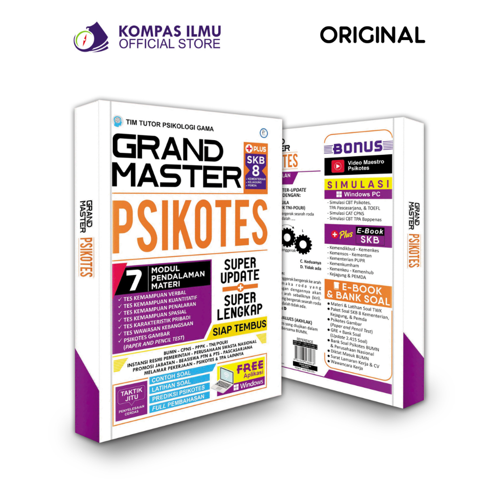 Jual Buku Psikotes Terbaru Grand Master Psikotes Super Update Super