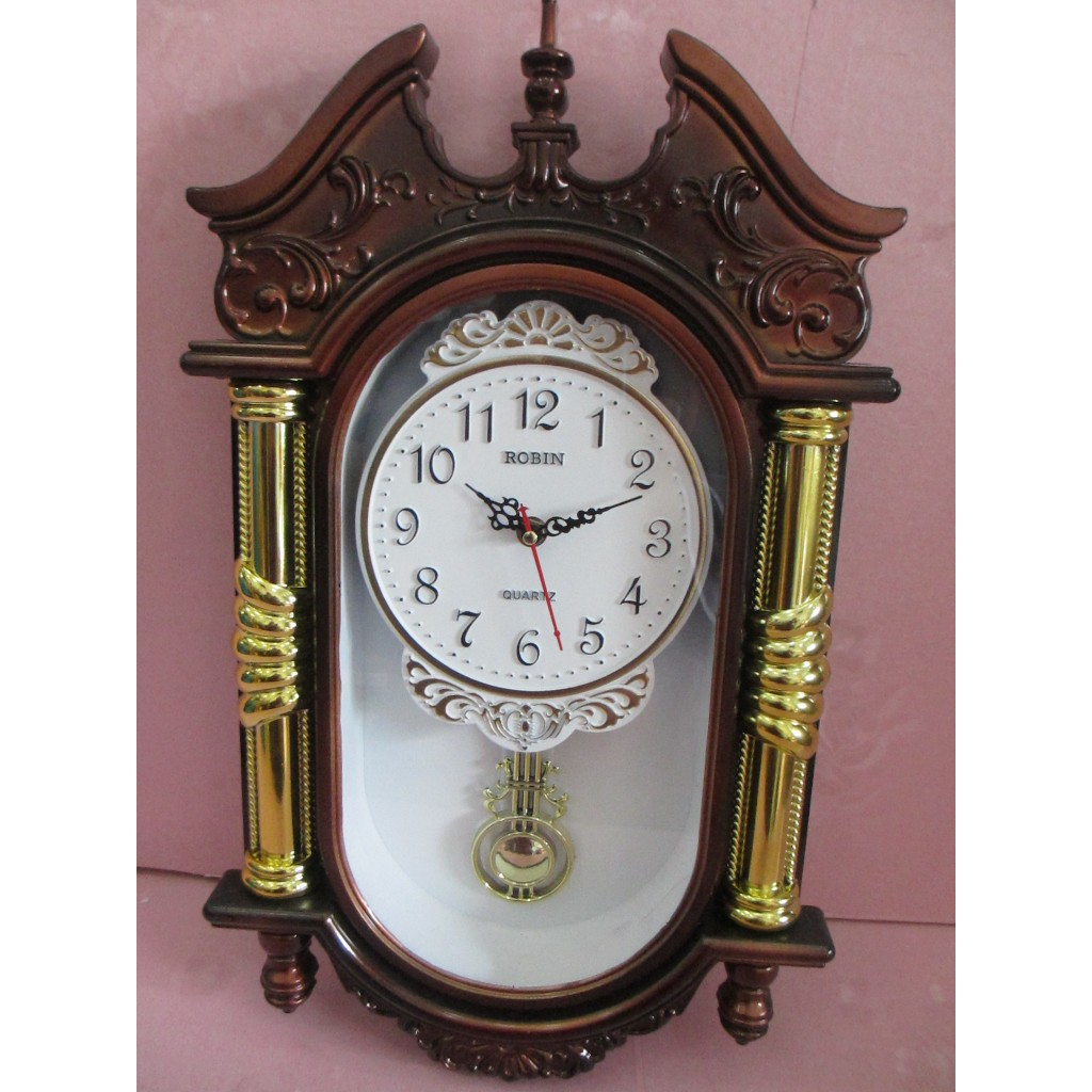 Jual Jam Dinding Model Bandul Goyang Robin | Shopee Indonesia
