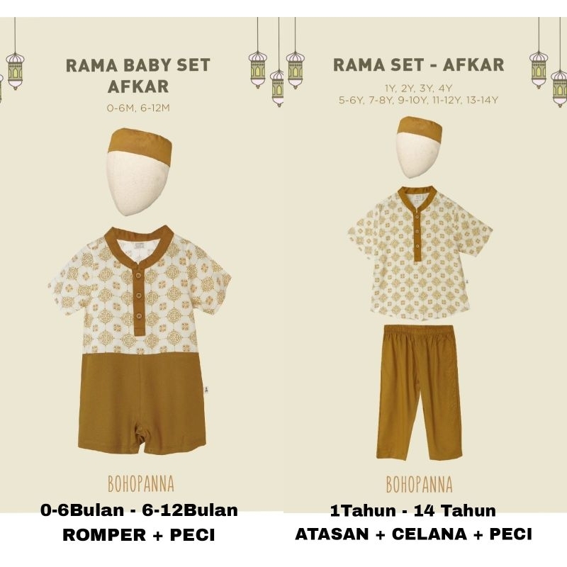 Jual BOHOPANNA - RAMA SET BOHOPANNA - RAMA BABY SET - RAMA DADDY - BAJU ...