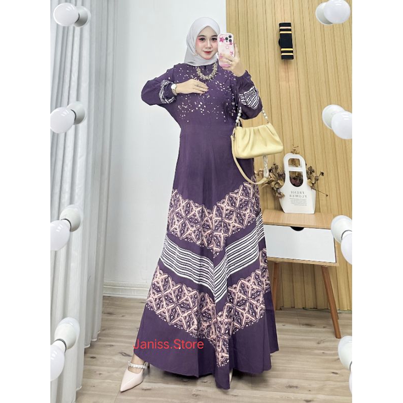 Jual Gamis Rayon Twill Ori Premium Malaman Gamis Jumbo Ld Shopee Indonesia