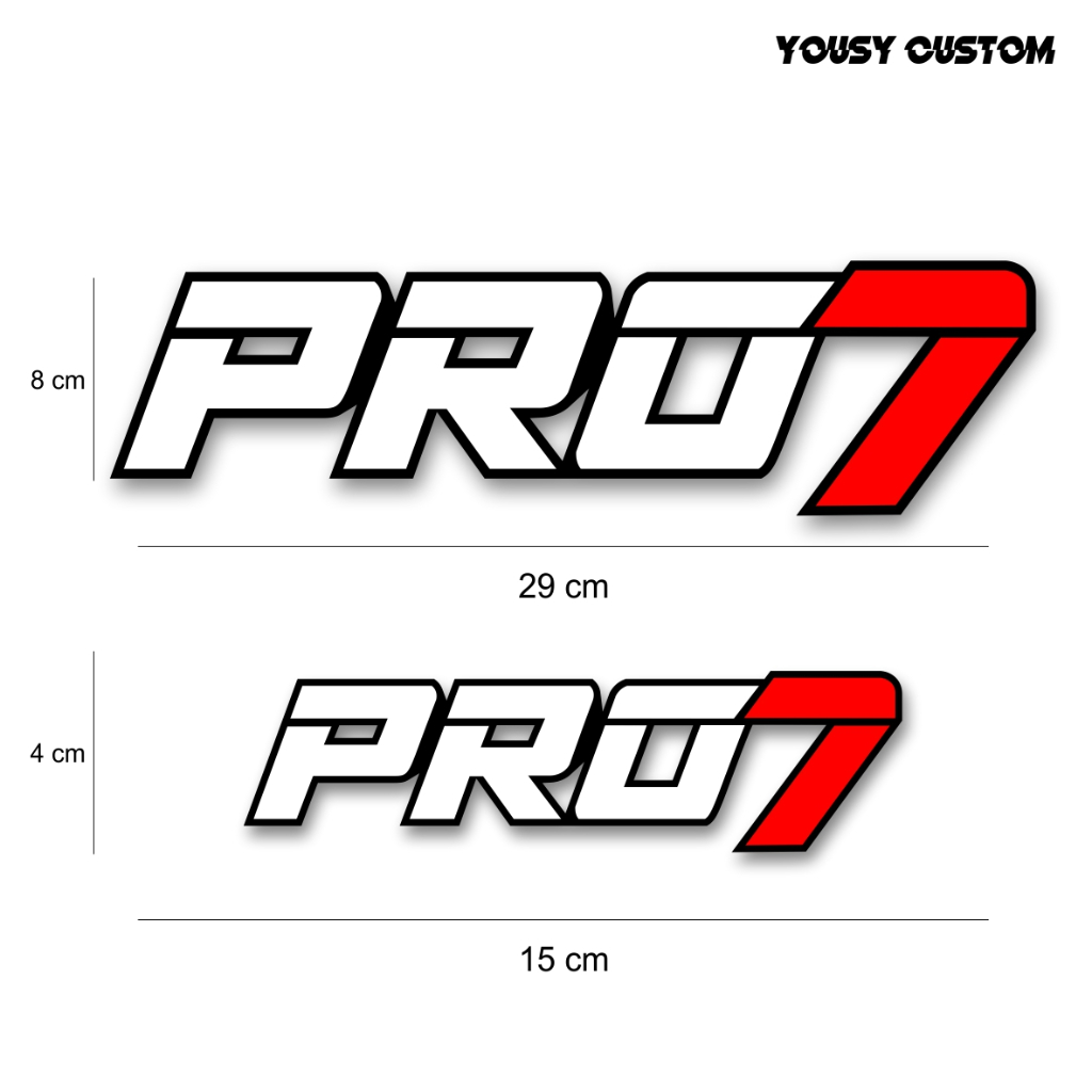 Jual Stiker PRO7 Cumi cumi darat Laminasi Glosy | Shopee Indonesia