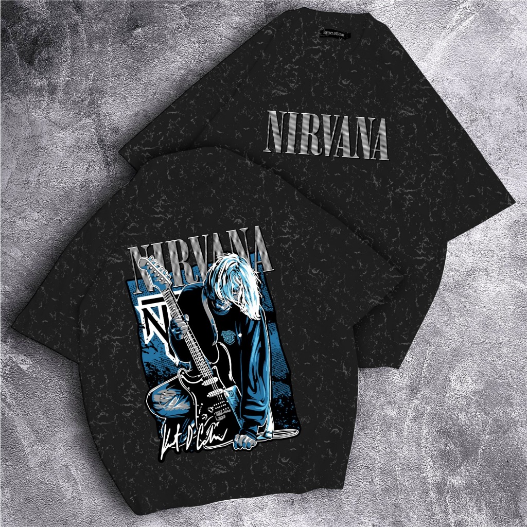 Jual BAJU OVERSIZE NIRVANA KAOS ATASAN ANIMASI LUCU BAJU GAMBAR