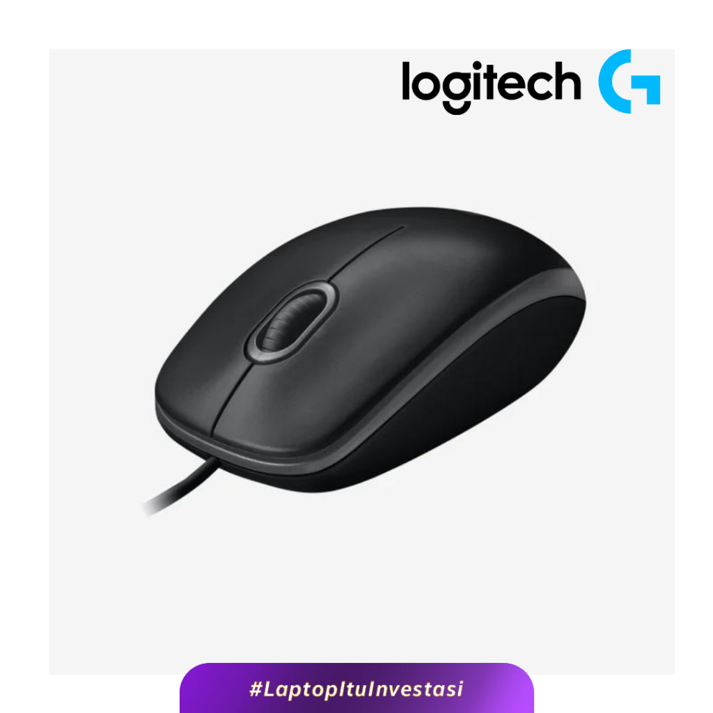 Jual Mouse Logitech B100 USB Mouse Kabel Black Awet Tahan Lama Garansi ...