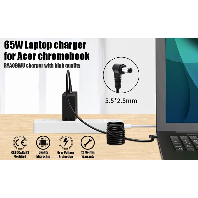 Jual Adaptor Laptop Adaptor Charger Asus 19v 342a 65w 55x25mm A450ca A450cc Shopee Indonesia 8632