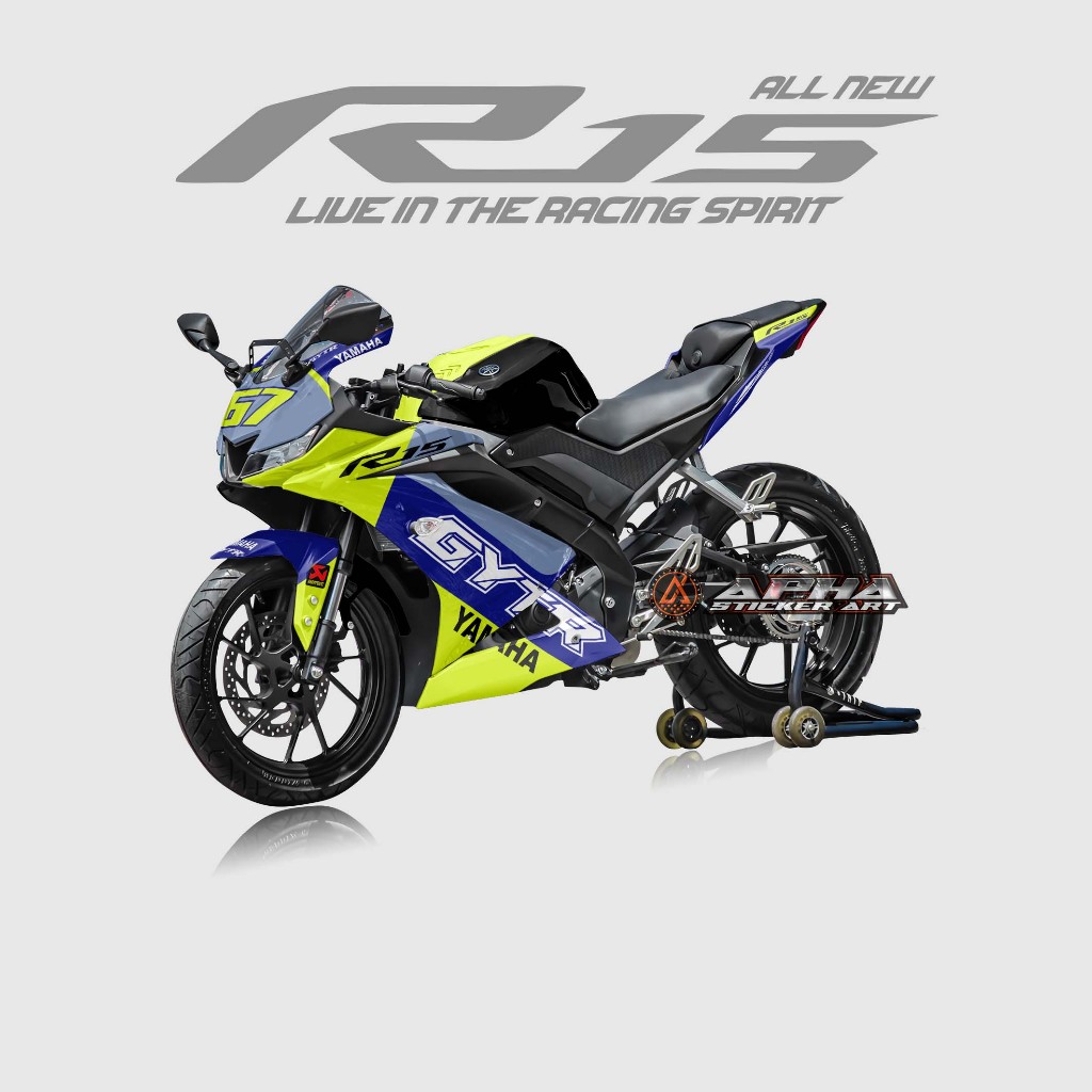 Jual Decal stiker R15 V3 full body | sticker full body R15 V3 motif ...