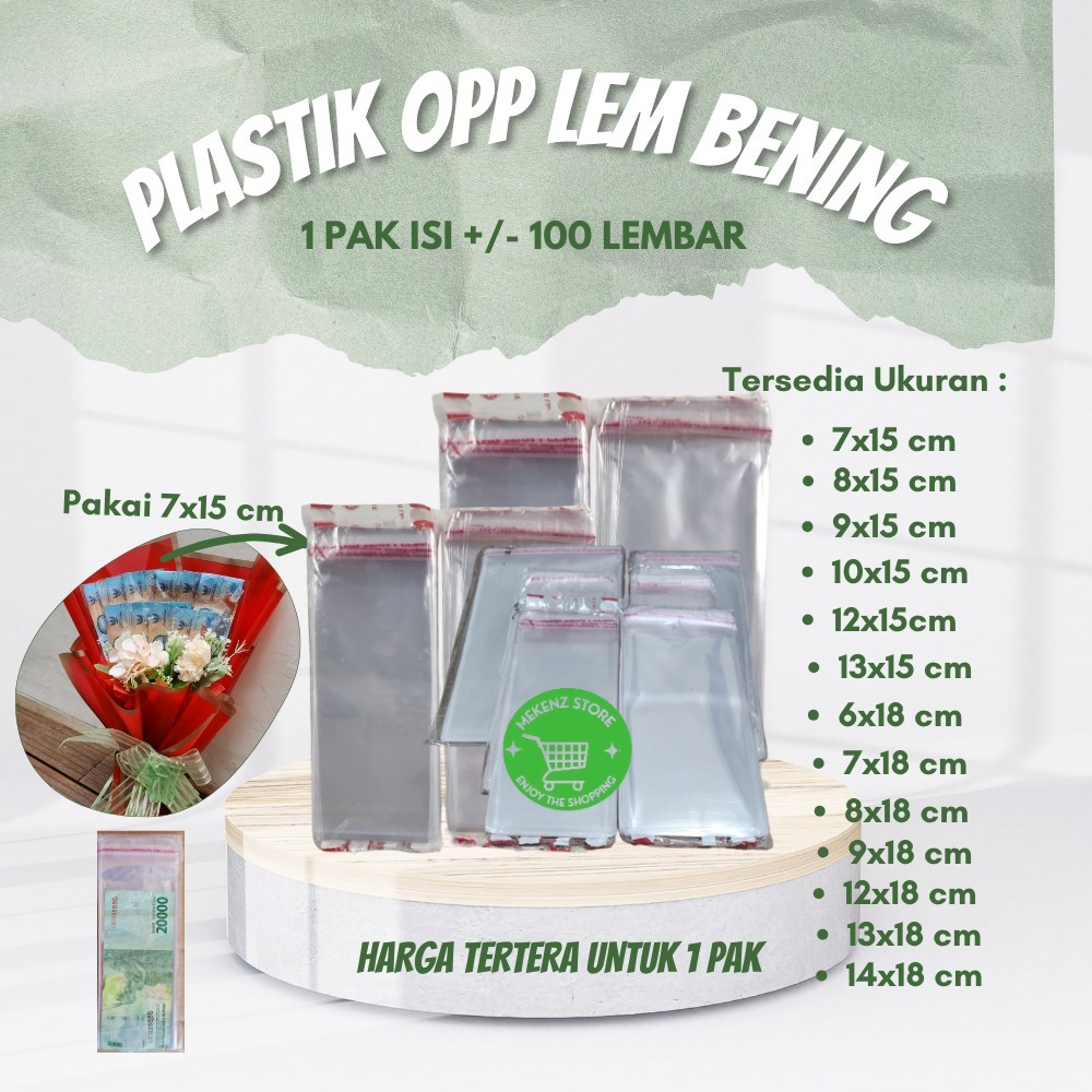 Jual Plastik Opp Seal Buket Uang Roti Bolu Kue Accessories Souvenir ...