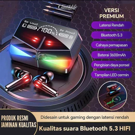 TWS M28 Wireless Bluetooth 5.3 Gaming Headsets HD Mirror With LED Smart Display 3600mAh Noise