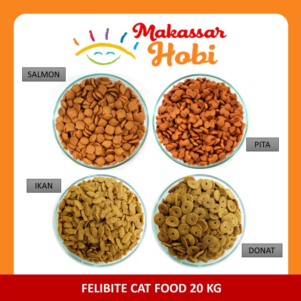 Jual Makanan Kucing FELIBITE Felibit Cat Food Karungan 20kg 20 kg Rasa ...