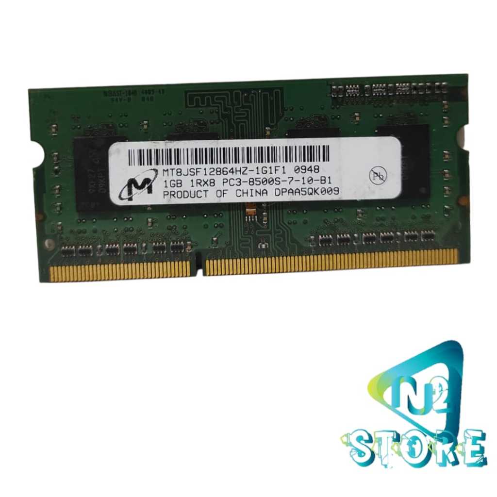 Jual Ram Memory Laptop Sodim Ddr3 PC 8500 1GB Merk Micron Shopee Indonesia