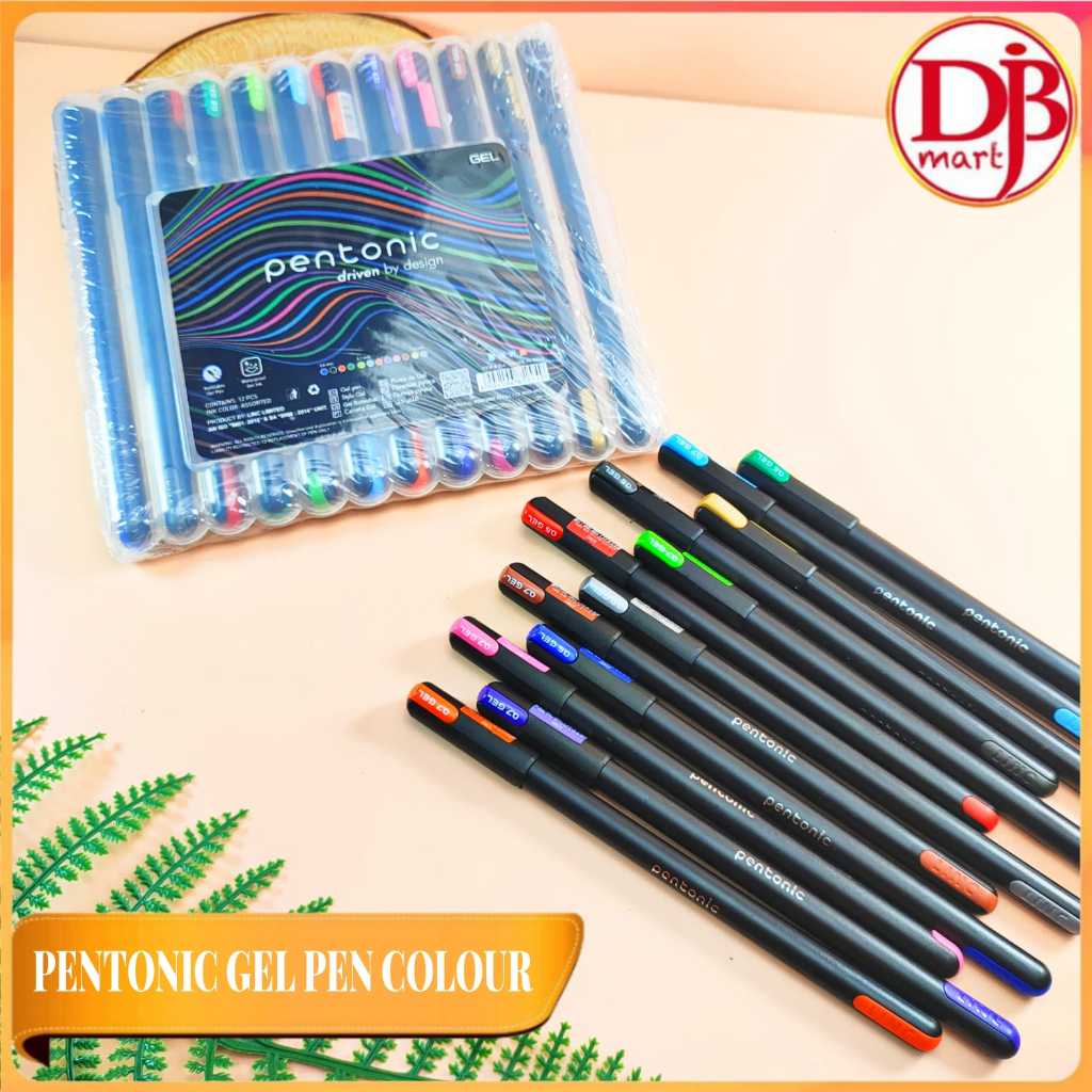 Pentonic Gel Pen Colour Isi 12Pcs Pulpen 0,7mm