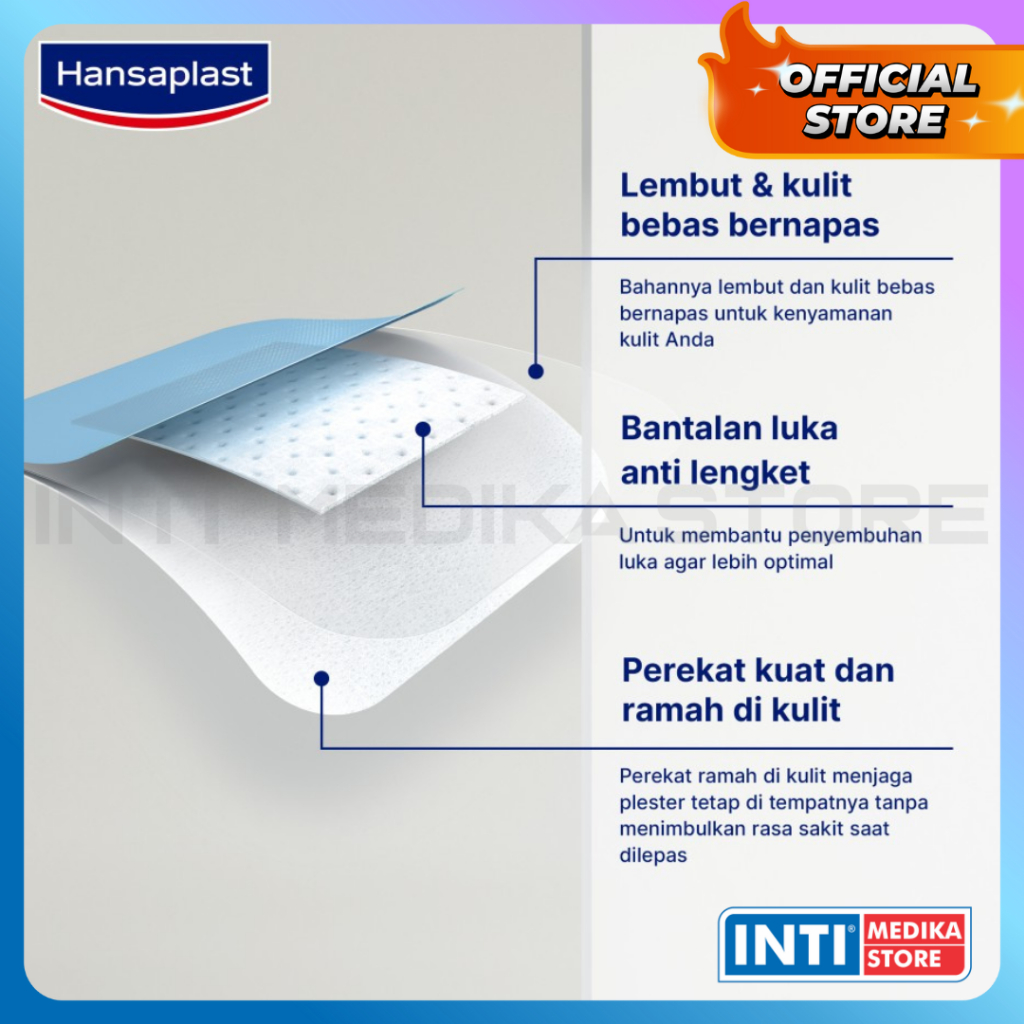 Jual HANSAPLAST - Plester Luka Besar SENSITIVE Steril XL XXL ECER ...